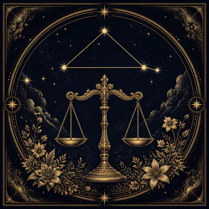 天秤座の星座イラスト