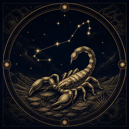 蠍座の星座イラスト
